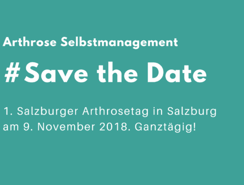 Save the Date Salzburger Arthrosetag