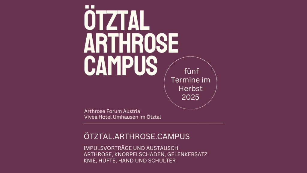 Arthrose Vorträge Ötztal