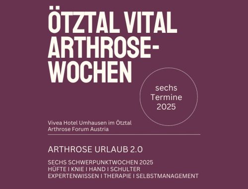 Arthose Wochen im Ötztal