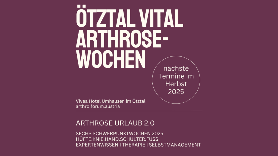 Arthrose Gesundheitsurlaub 2.0
