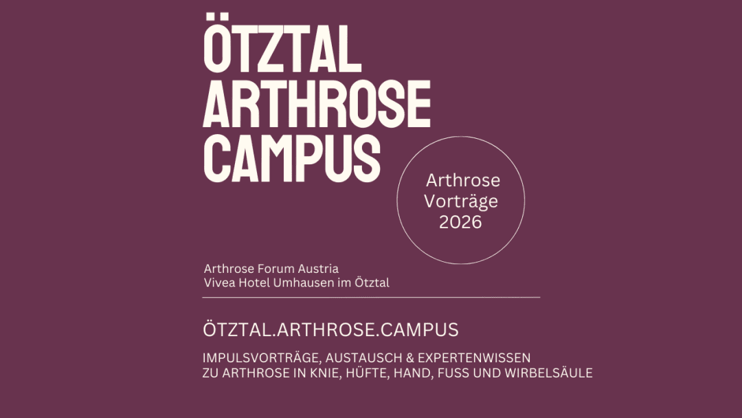 Ötztal Arthrose Vorträge